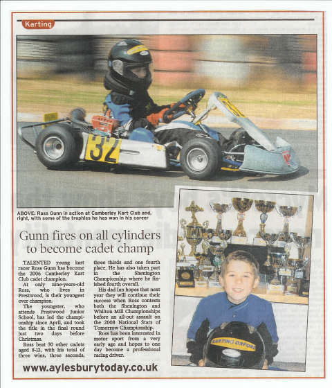 news clip about Gunn fires on all cylinders..